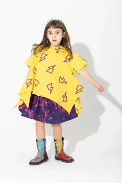 Marques ' Almeida ALL OVER THUNDER PRINT FLAP T-SHIRT-Kids Jersey|Tops