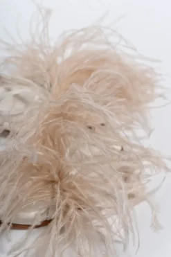 Marques ' Almeida FEATHER STRAPPY SANDAL- Shoes