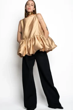 Marques ' Almeida SLEEVELESS PUFF HEM TOP-Women Tops|Tops