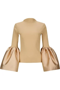 Marques ' Almeida TURTLENECK PUFF SLEEVE TOP-Women Tops
