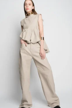 Marques ' Almeida WOVEN BOYFRIEND TROUSERS-Women Bottoms