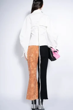 Marques ' Almeida BICOLOR HIGH WAISTED CAPRIS-Women Bottoms|Bottoms