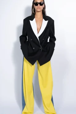Marques ' Almeida AND WHITE OVERSIZED BLAZER-Women Outerwear|Outerwear