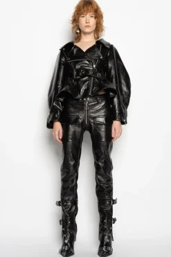 Marques ' Almeida BIKER LEATHER TROUSERS-Women Bottoms