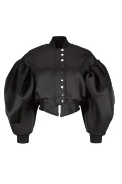 Marques ' Almeida BOMBER JACKET WITH PUFF SLEEVES-Women Outerwear