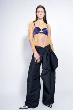 Marques ' Almeida BOYFRIEND TROUSERS WITH BOW-Women Bottoms|Bottoms