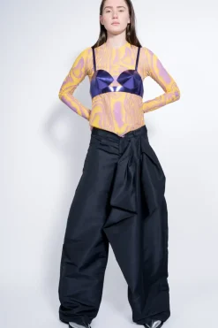 Marques ' Almeida BOYFRIEND TROUSERS WITH BOW-Women Bottoms|Bottoms