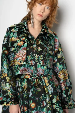 Marques ' Almeida BROCADE CROPPED OVERSHIRT-Women Outerwear|Outerwear