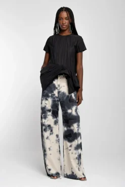 Marques ' Almeida CAP SLEEVE PLISSE T-SHIRT-Women Tops|Tops