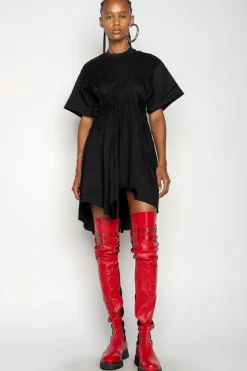 Marques ' Almeida CINCHED PLEATED T-SHIRT DRESS-Women Dresses|Dresses