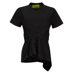 Marques ' Almeida CROSS WAIST DRAPE T-SHIRT-Women Tops|Tops