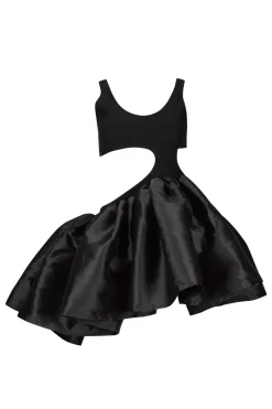 Marques ' Almeida CUT OUT TOP WITH TAFETA FRILL HEM-Women Tops|Tops