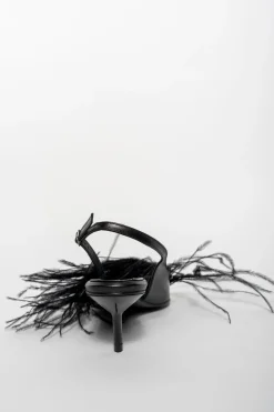 Marques ' Almeida FEATHER SLING BACKS- Shoes