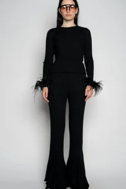 Marques ' Almeida MERINO WOOL KNITTED TROUSERS-Women Bottoms|Knitwear