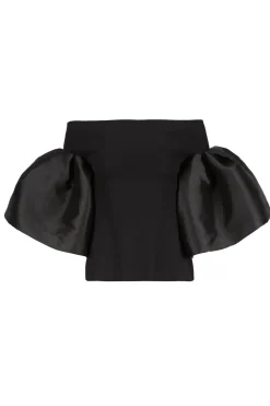 Marques ' Almeida MIKADO OFF SHOULDER PUFF SLEEVE TOP-Women Tops