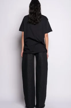Marques ' Almeida OVERSIZED T-SHIRT WITH GOLD LOGO-Women Tops|Tops