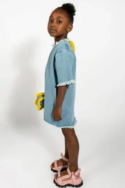 Marques ' Almeida DENIM OVERSIZED T-SHIRT DRESS-Kids Dresses