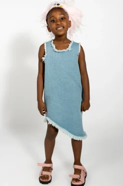 Marques ' Almeida DENIM SLEEVELESS DRESS-Kids Dresses