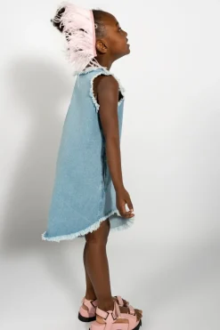 Marques ' Almeida DENIM SLEEVELESS DRESS-Kids Dresses