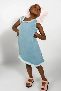 Marques ' Almeida DENIM SLEEVELESS DRESS-Kids Dresses