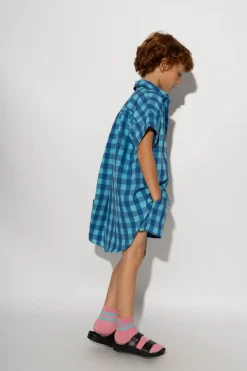 Marques ' Almeida GINGHAM BOXER SHORTS-Kids Bottoms