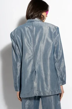 Marques ' Almeida LUREX OVERSIZED BLAZER-Women Denim|Outerwear