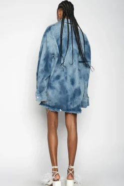 Marques ' Almeida TIE DYE DENIM OVERSHIRT-Women Denim|Outerwear