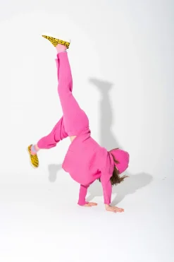 Marques ' Almeida BRIGHT PINK MERINO KNIT TROUSERS-Kids Knitwear|Bottoms