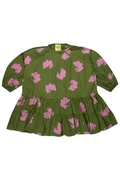 Marques ' Almeida BUNNY PRINT GATHERED DRESS-Kids Dresses