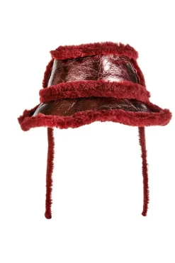 Marques ' Almeida SHINY LEATHER BUCKET HAT-Kids Accessories
