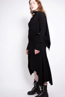 Marques ' Almeida CLASSIC M'A DRAPED MERINO SKIRT IN-Women Knitwear|Bottoms