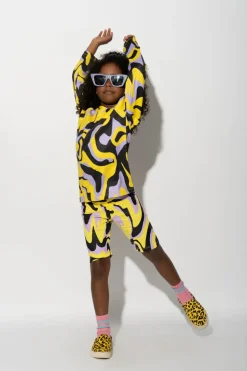 Marques ' Almeida DARK WAVY PRINT LONG SLEEVE TOP-Kids Jersey|Tops