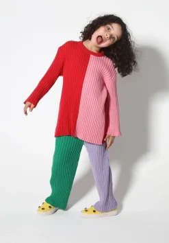 Marques ' Almeida DUO COLOUR CREW NECK JUMPER-Kids Knitwear|Tops