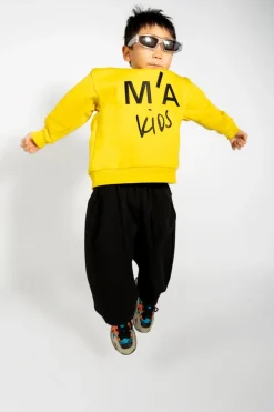 Marques ' Almeida EMBROIDERED CREW NECK IN-Kids Outerwear|Tops