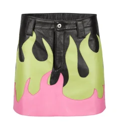 Marques ' Almeida FLAMES LEATHER MINI SKIRT-Women Bottoms|Bottoms