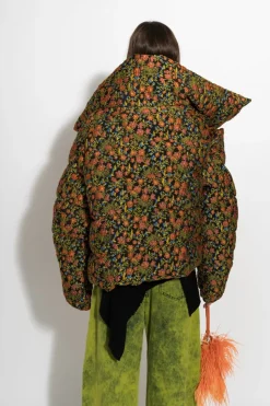 Marques ' Almeida FLORAL BROCADE M'A PUFFER JACKET-Women Outerwear