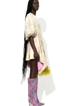 Marques ' Almeida FLOWER BROCADE BALLOON SLEEVE DRESS-Women Dresses|Dresses