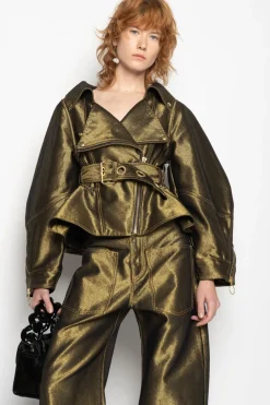 Marques ' Almeida DENIM POINTY JACKET-Women Outerwear|Denim