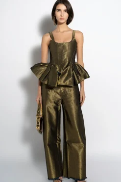 Marques ' Almeida LUREX FITTED CORSET-Women Denim|Tops