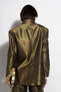 Marques ' Almeida LUREX OVERSIZED BLAZER-Women Denim|Outerwear