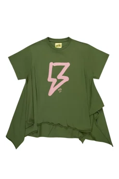 Marques ' Almeida AND PINK THUNDER PRINT FLAP T-SHIRT-Kids Jersey|Tops