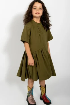 Marques ' Almeida GATHERED JERSEY T-SHIRT DRESS-Kids Jersey|Dresses