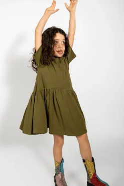 Marques ' Almeida GATHERED JERSEY T-SHIRT DRESS-Kids Jersey|Dresses
