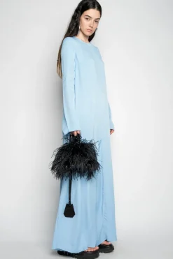 Marques ' Almeida LIGHT BLUE LONG SLEEVE JUMPSUIT-Women Dresses