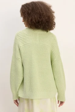 Marques ' Almeida LIGHT GREEN TURTLENECK KNIT JUMPER-Women Knitwear|Tops