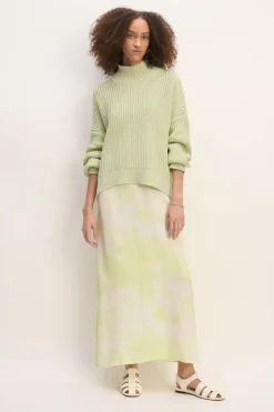 Marques ' Almeida LIGHT GREEN TURTLENECK KNIT JUMPER-Women Knitwear|Tops