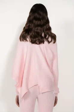 Marques ' Almeida LIGHT PINK DRAPED JUMPER IN MERINO KNIT-Women Knitwear|Tops