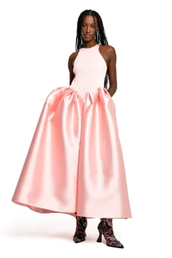 Marques ' Almeida LIGHT PINK FULL SKIRT TANK TOP DRESS-Women Dresses