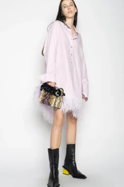 Marques ' Almeida FEATHER HEM SHIRT DRESS-Women Tops|Tops