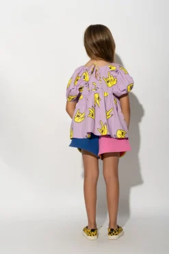 Marques ' Almeida HANDS PRINT BALLOON SLEEVE TOP-Kids Tops